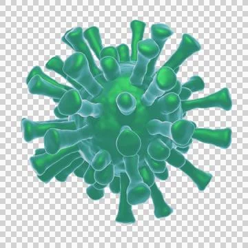 3d render of flu or virus for epidemic disease Stock Illustration