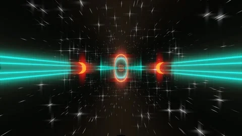 3d render Flying through a wormhole or black hole. Видео 206825326