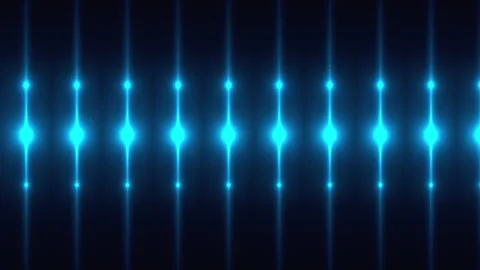 3d render of fractal rays with glowing impulse lights. Computer generated disco Stock Footage 138105335