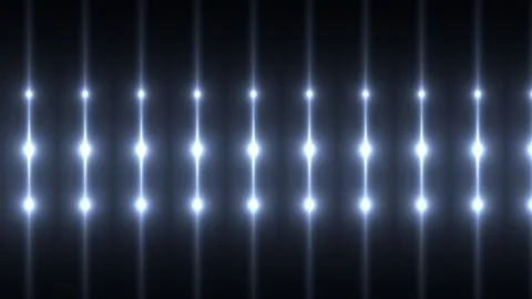 3d render of fractal rays with glowing impulse lights. Computer generated disco Illustrazione stock