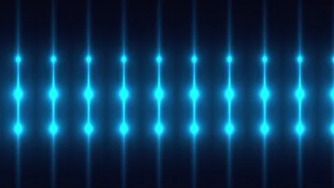 3d render of fractal rays with glowing impulse lights. Computer generated disco Stock Illustration