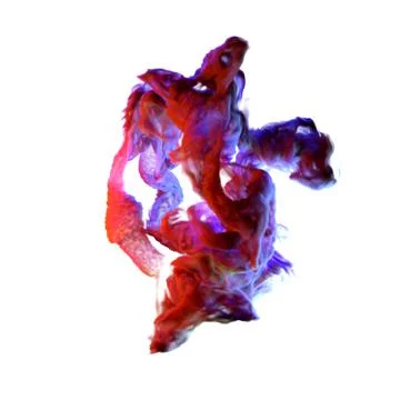 3D render Full frame of forms and textures of an explosion of powder and smoke Stock Illustration