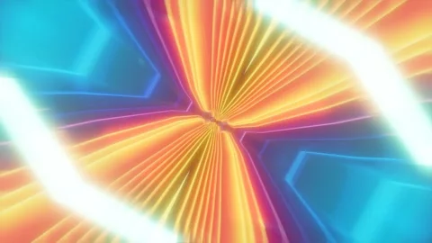3d render futuristic warp tunnel with endless possibilities. Endless loop Stock-Footage 273630113