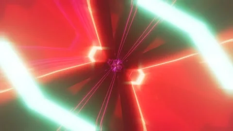 3d render futuristic warp tunnel with endless possibilities. Endless loop Stock-Footage 273630430