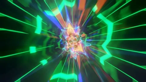 3d render futuristic warp tunnel with endless possibilities Stock-Footage 273630524