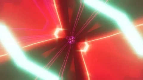 3d render futuristic warp tunnel with endless possibilities. Endless loop Vidéo 273632789