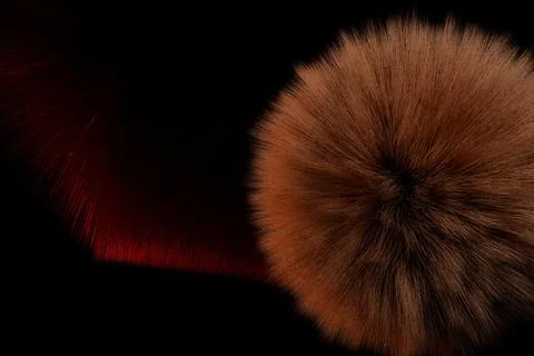 3d render of fuzzy shapes in warm colors Stock Illustration