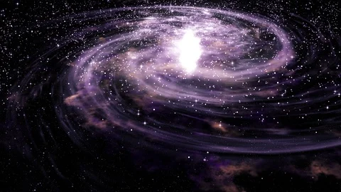 3D render of a galaxy in space Video stock 106784881