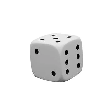 3d render game die 4 Stock Illustration