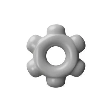 3d render gear Stock Illustration