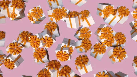 3d render gift boxes Video stock 222010610