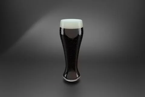 3d render glass of beer Stock Illustration