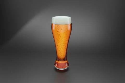 3d render glass of beer Stock Illustration