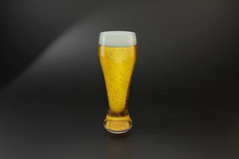3d render glass of beer Stock Illustration