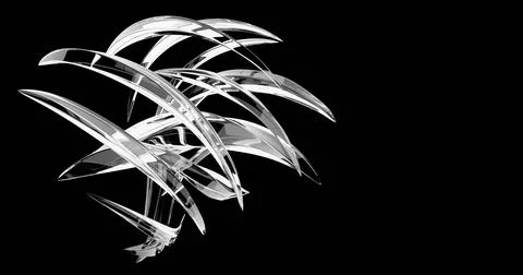 3d render of glass object with dispersion and iridescent effects. Realisitc ligh イラスト素材