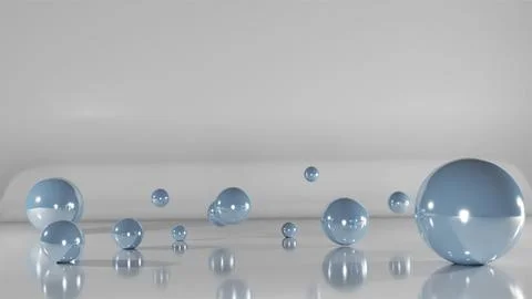 3D Render Glasses Ball Background Stock Illustration