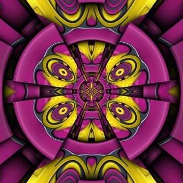 3D render glossy puffs background tile Illustrazione stock