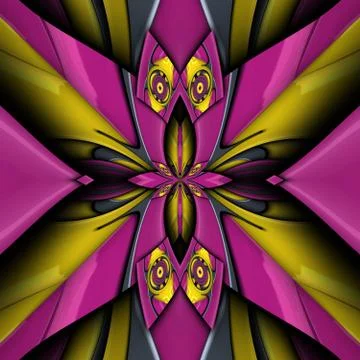 3D render glossy puffs background tile Stock Illustration