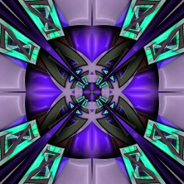 3D render glossy puffs background tile Stock Illustration