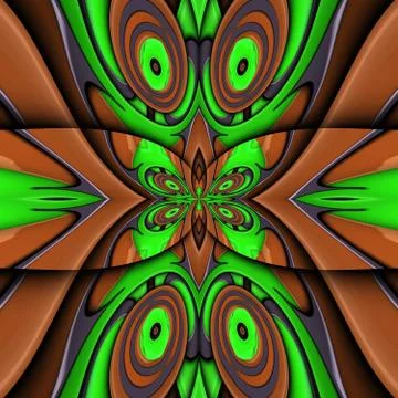 3D render glossy puffs background tile Stock Illustration