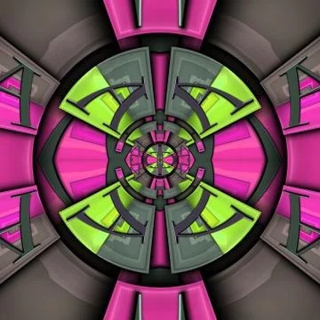 3D render glossy puffs background tile Stock Illustration