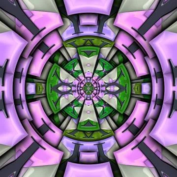 3D render glossy puffs background tile Stock Illustration