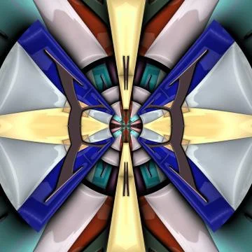 3D render glossy puffs background tile Stock Illustration