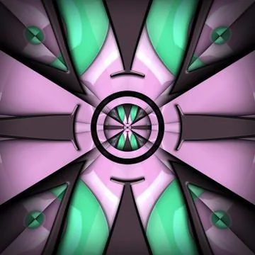 3D render glossy puffs background tile Illustrazione stock