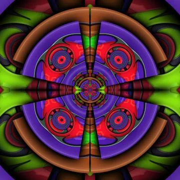 3D render glossy puffs background tile Stock Illustration