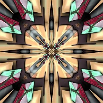 3D render glossy puffs background tile Stock Illustration