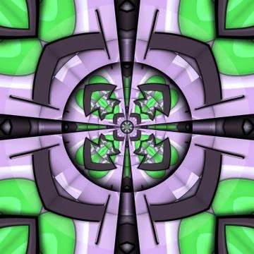 3D render glossy puffs background tile Stock Illustration