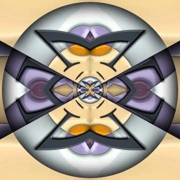 3D render glossy puffs background tile Stock Illustration