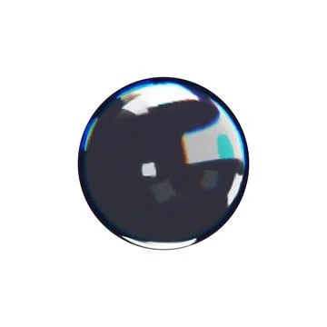 3d render glossy sphere Stock Illustration