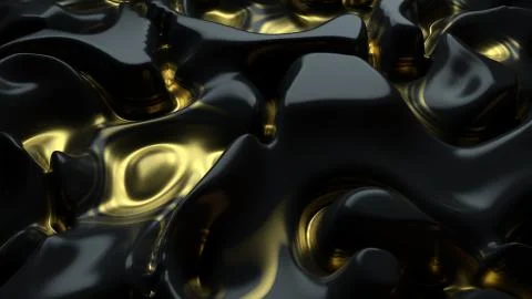 3d render of glossy surface with organic pattern of displacement. Luxury mode 스톡 일러스트