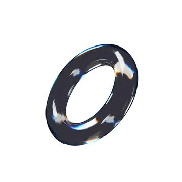 3d render glossy torus Stock Illustration