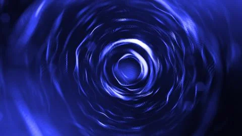 3d render of glow blue particles in air as science fiction of microcosm or macro Stock Illustration