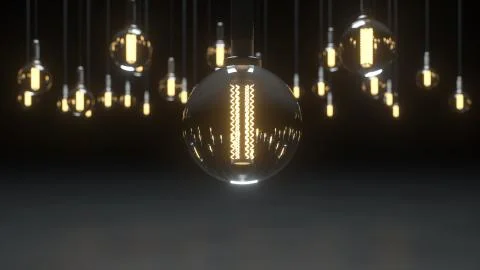 3d render glow decoration light Stock Illustration