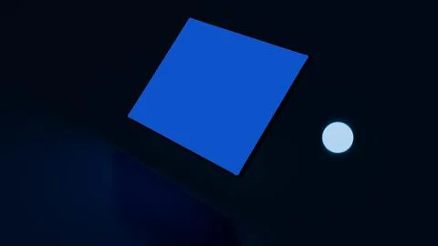 3D render of glowing futuristic tablet with blue interface Stock Illustration