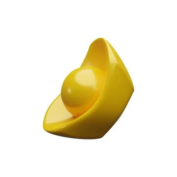 3d render gold Chinese ingot 2 Stock Illustration
