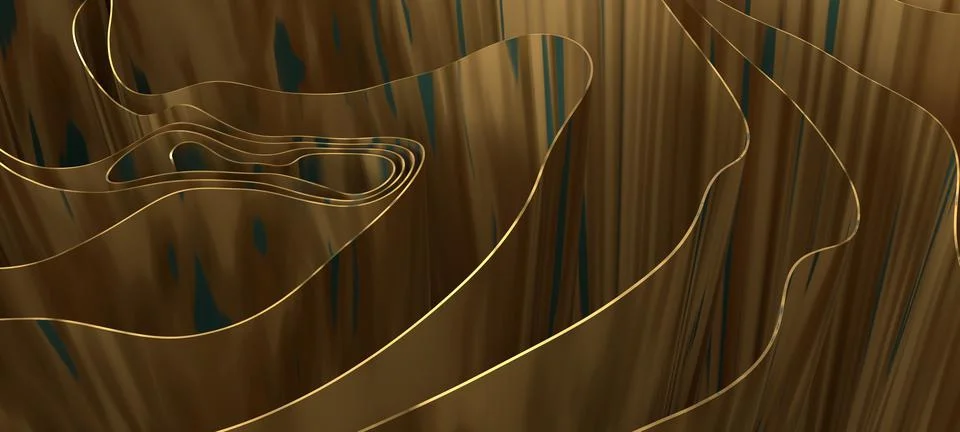 3d render of gold cloth background texture Illustrazione stock