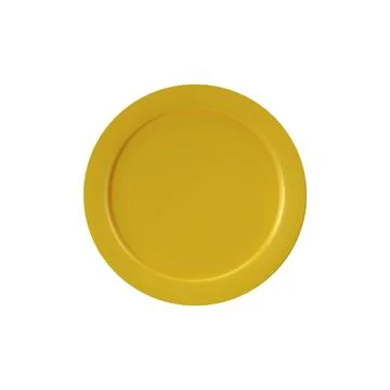 3D render gold coin front view Stock Illustration