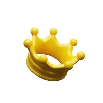 3d render gold crown 2 Stock Illustration
