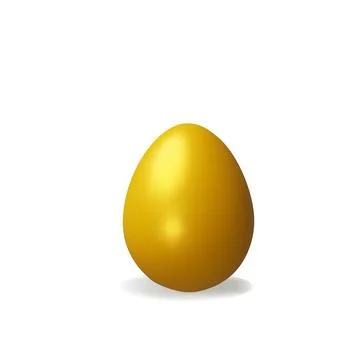 3d render gold easter egg Stock Illustration