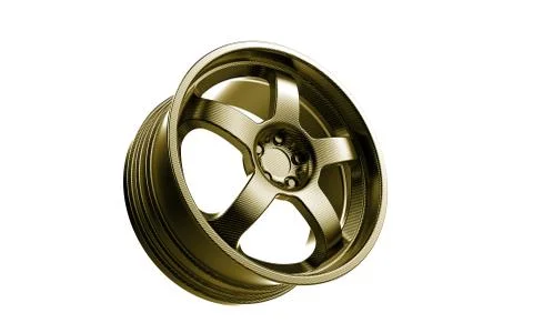 3d render gold rim Illustrazione stock