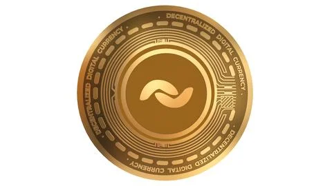 3D Render Golden Banano Ban Cryptocurrency Coin Symbol Close up イラスト素材