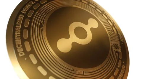 3D Render Golden Helium HNT Cryptocurrency Coin Symbol Close up View イラスト素材