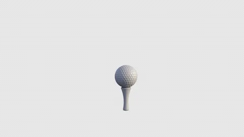 3d render Golf putter and golf ball on a... | Stock Video | Pond5