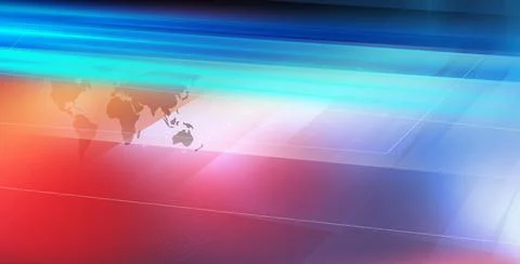 3D render of a graphical abstract background, empty studio space with the world Stock Illustration