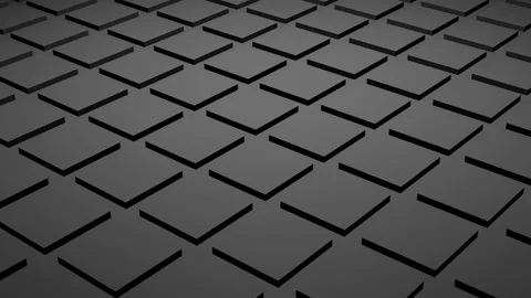 3d render graphite isometry squares growing out of the surface abstract Stock Footage 201586229