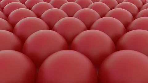 3D Render : Group of balls composed as  3d background Stock Illustration